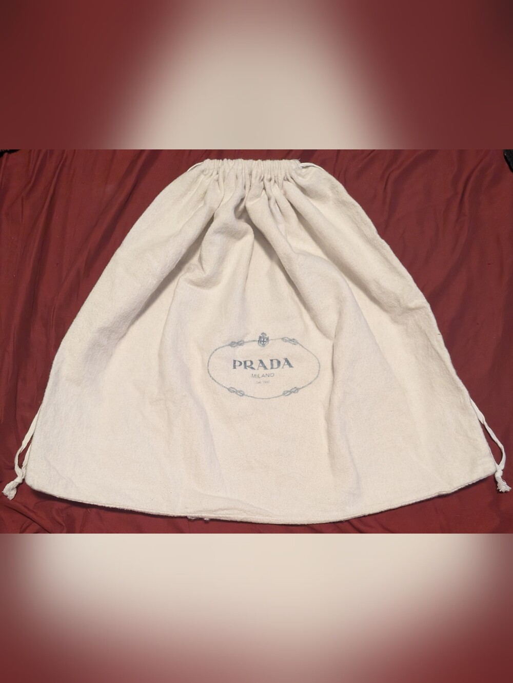 Prada Authentic XL Dust Bag 20.5" Brand New Handbag Tote Galleria Re-Edition